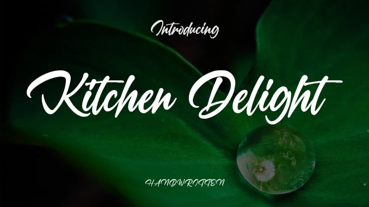 Kitchen Delight Font Family