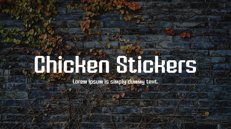 Chicken Stickers Font