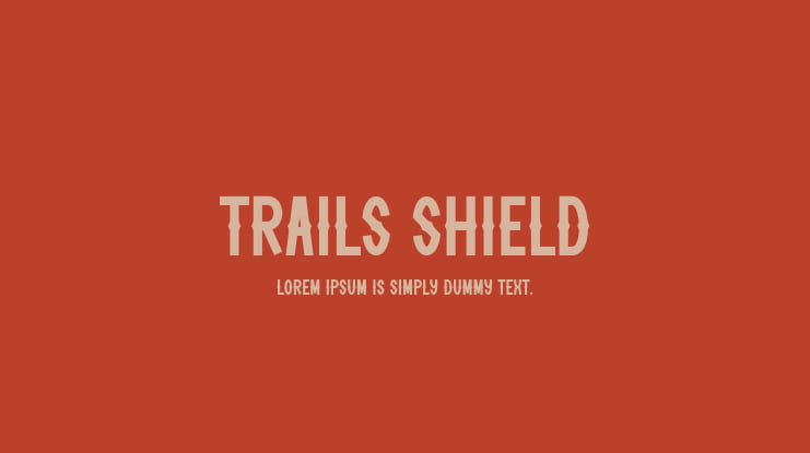 Trails Shield Font