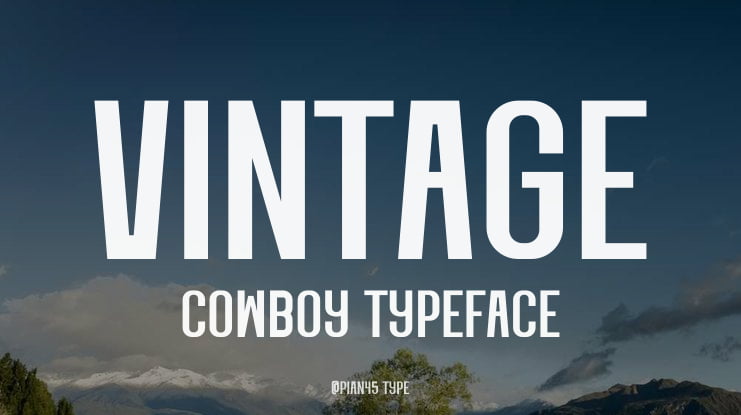 Vintage Cowboy Font