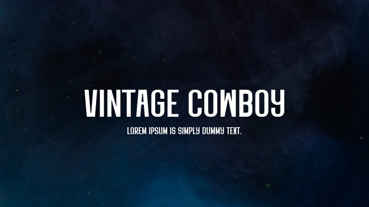 Vintage Cowboy Font