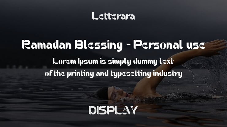 Ramadan Blessing - Personal use Font