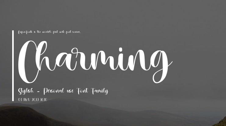 Charming Stylish - Personal use Font