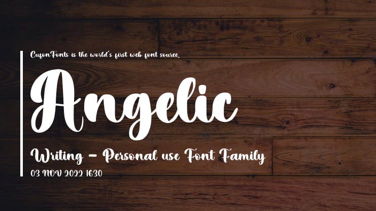 Angelic Writing - Personal use Font