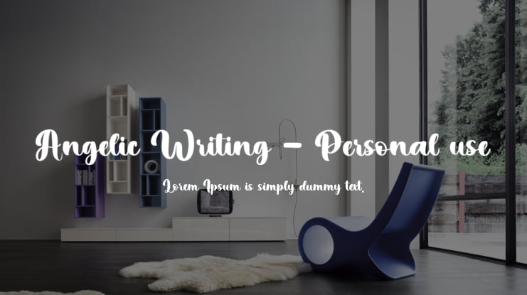 Angelic Writing - Personal use Font