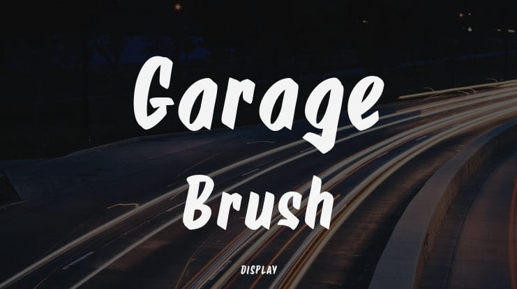 Garage Brush Font