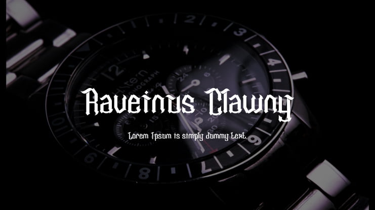 Raveinus Clawny Font