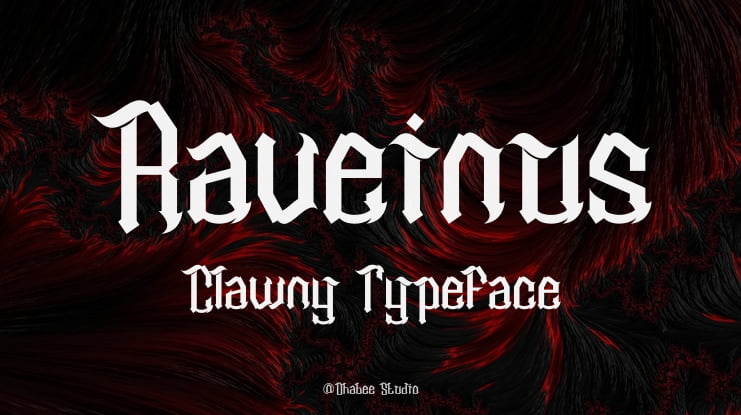 Raveinus Clawny Font