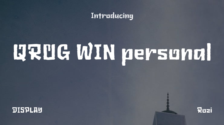 QROG WIN personal Font