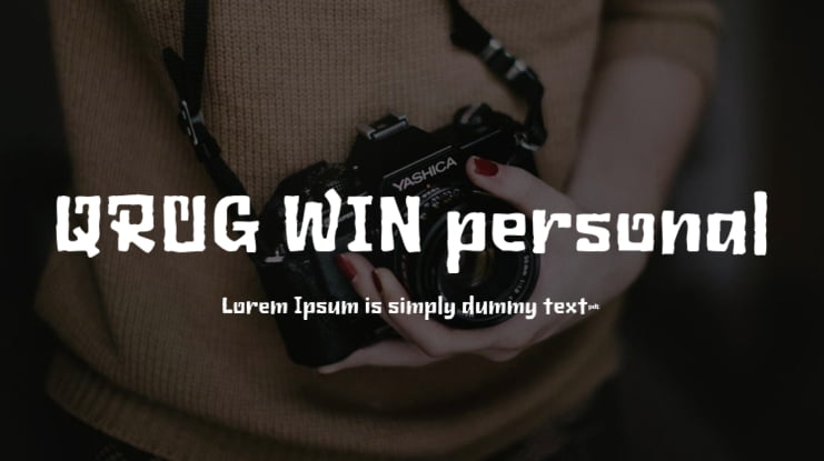 QROG WIN personal Font