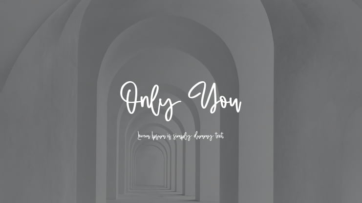 Only You Font