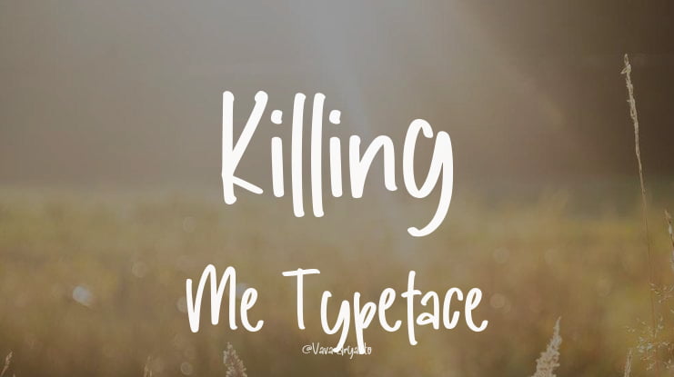 Killing Me Font