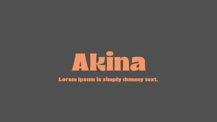 Akina Font