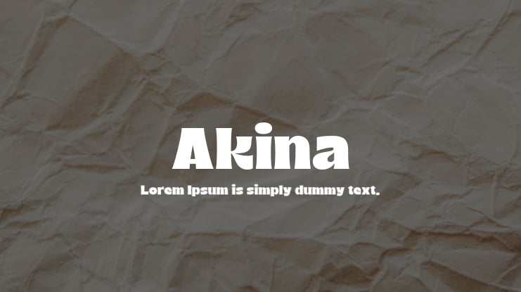 Akina Font