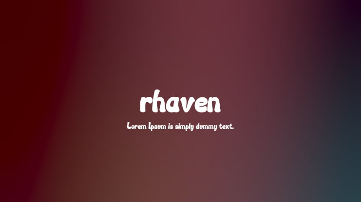 rhaven Font