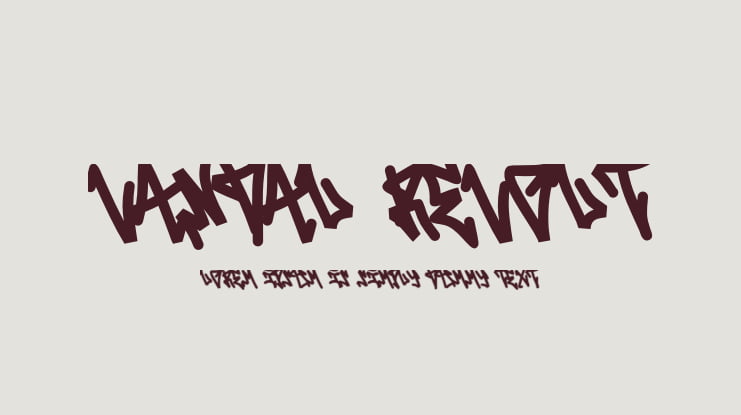 Vandal Revolt Font