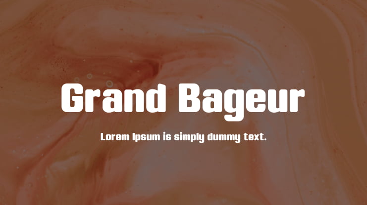 Grand Bageur Font