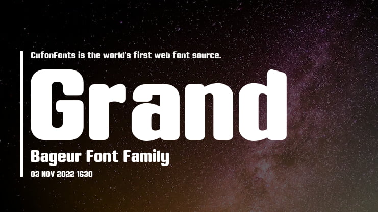 Grand Bageur Font