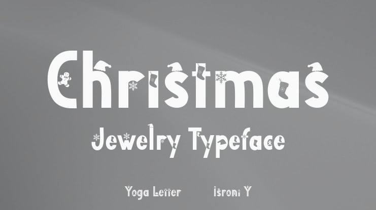 Christmas Jewelry Font