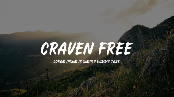 Craven Free Font