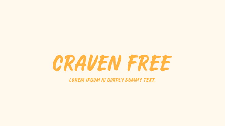 Craven Free Font