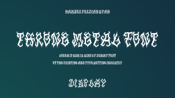 Throne Metal Font