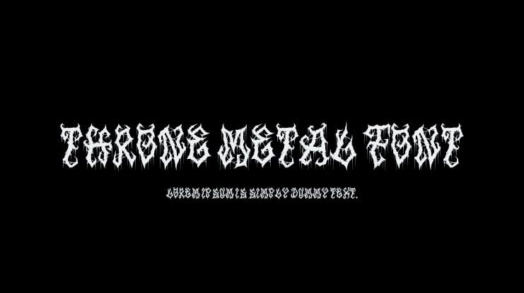 Throne Metal Font