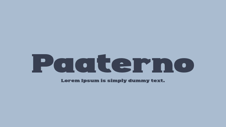 Paaterno Font