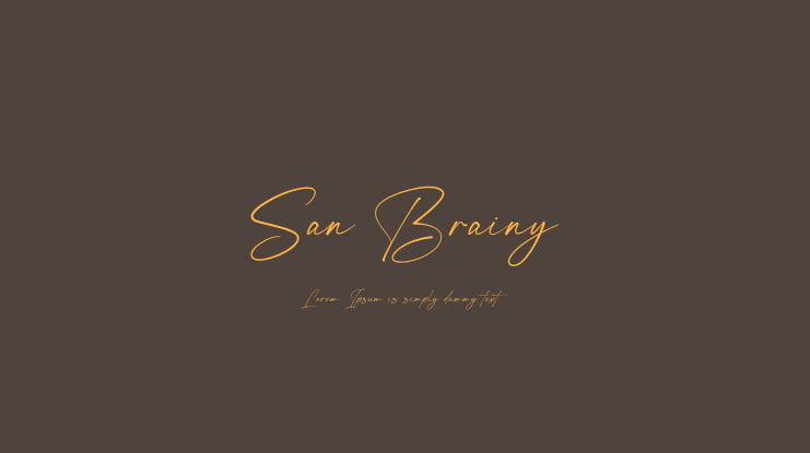 San Brainy Font