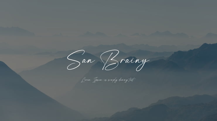 San Brainy Font