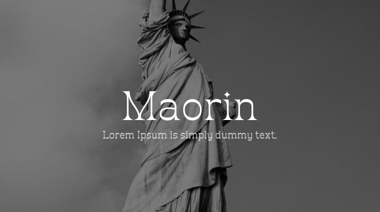 Maorin Font