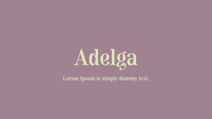 Adelga Font