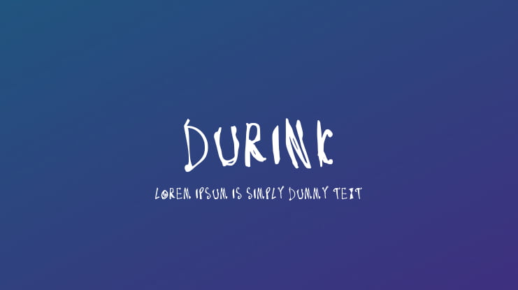 Durink Font