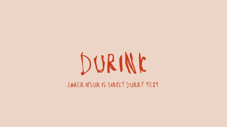 Durink Font