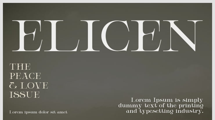 ELICEN Font