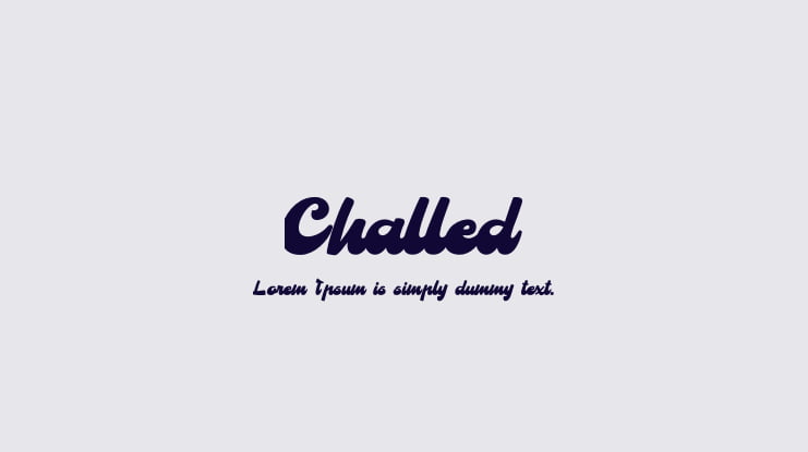 Challed Font