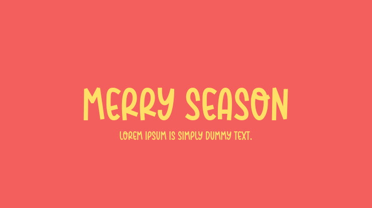 Merry Season Font