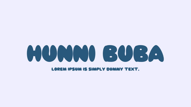 Hunni Buba Font