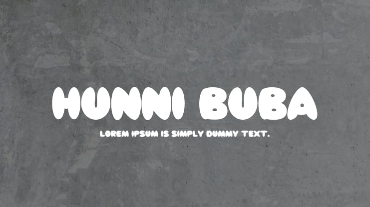 Hunni Buba Font