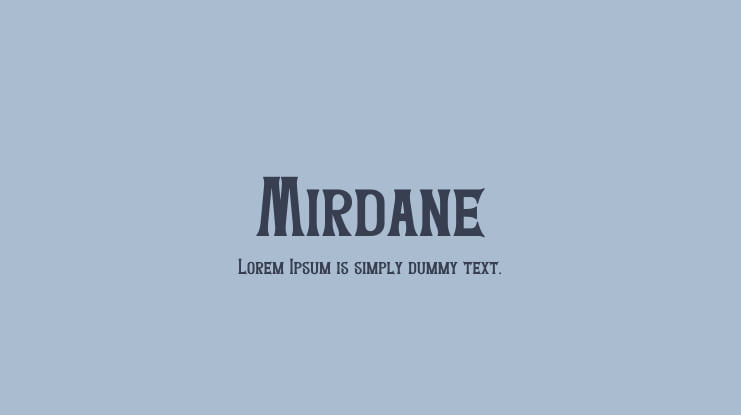 Mirdane Font