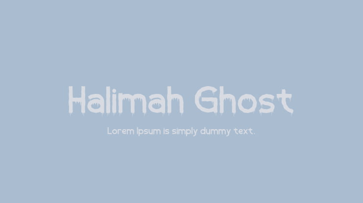 Halimah Ghost Font