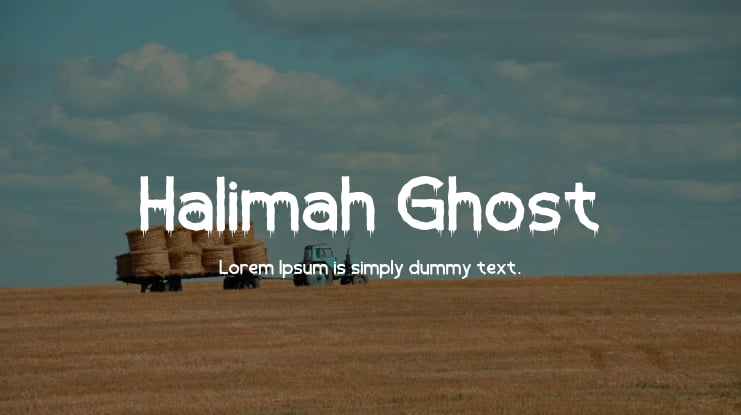 Halimah Ghost Font