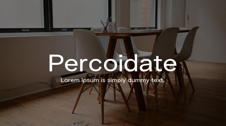 Percoidate Font Family