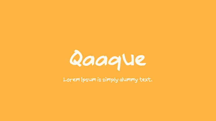 Qaaque Font