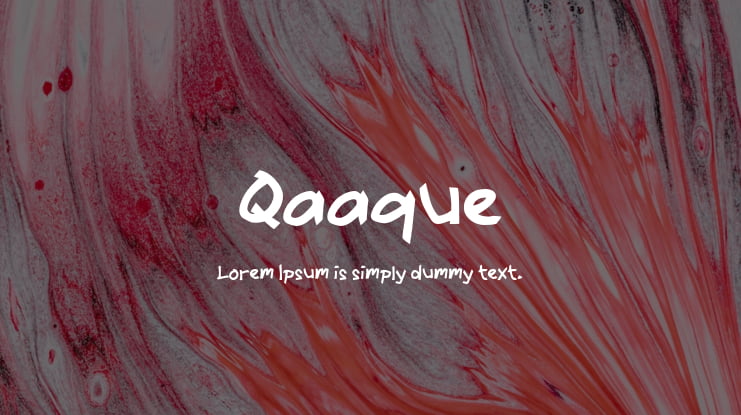 Qaaque Font