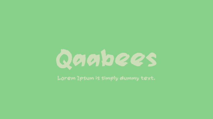 Qaabees Font