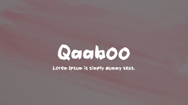 Qaaboo Font