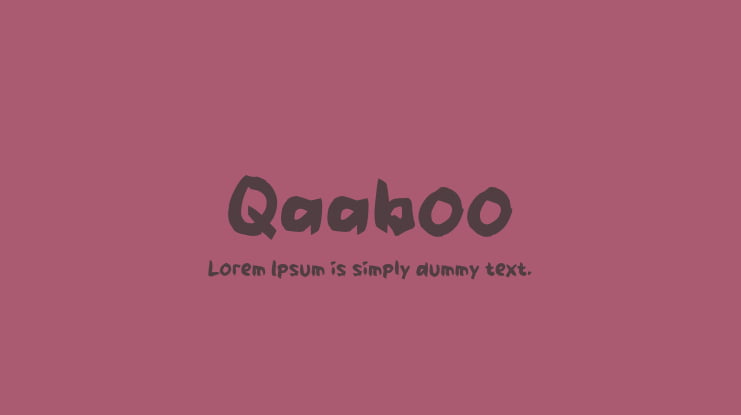 Qaaboo Font