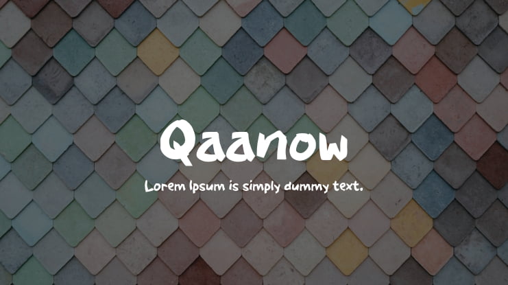 Qaanow Font