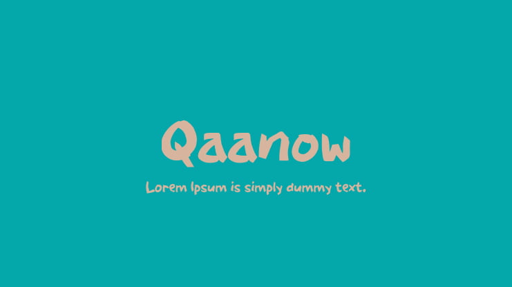 Qaanow Font